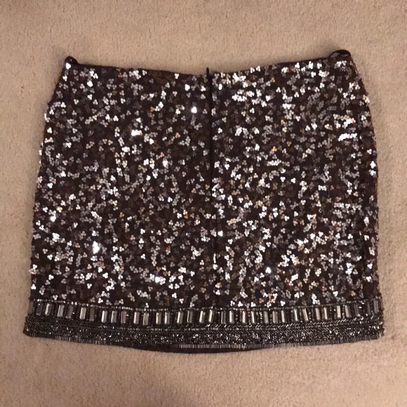 SEQUIN MINI SKIRT - Picture 2 of 3